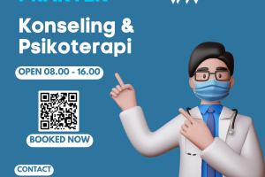 Blue and White Creative Illustration Online Medical Consultant Promotion Instagram Post